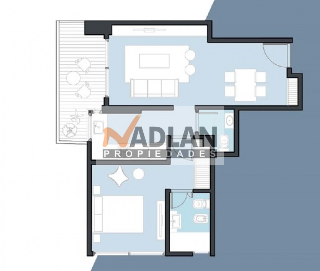 Almagro V Crespo 2 ambientes suite 55m2 Frente, balcon y toilette. M luminoso en esquina. emprendimiento categoria y amenities Junio 2026