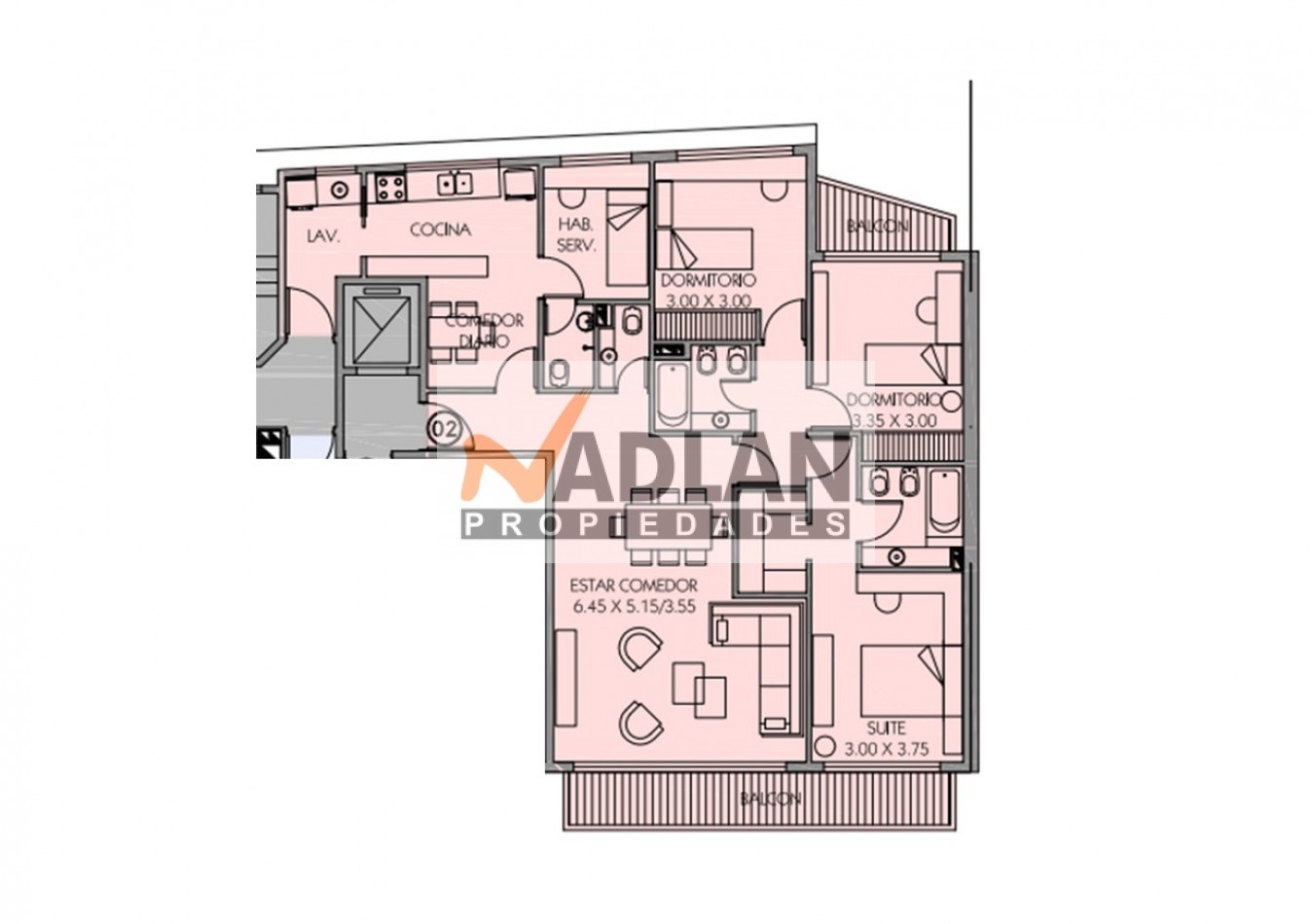 Flores Venta Estrenar 4 Ambientes con depend al Frente Cochera fija Amenities y seg 24hs - Zona Residencial.