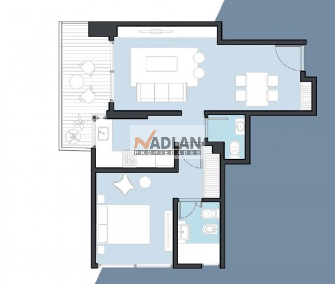 Almagro V Crespo 2 ambientes suite 55m2 Frente, balcon y toilette. M luminoso en esquina. emprendimiento categoria y amenities Junio 2026