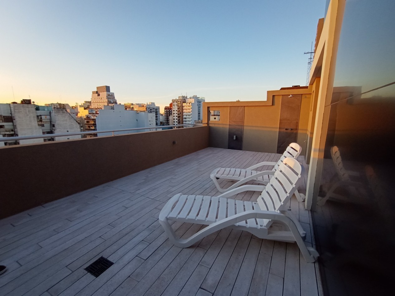 2 AMBIENTES NUEVO abasto Almagro venta al frente muy Luminoso 2 Balcones y Amenities